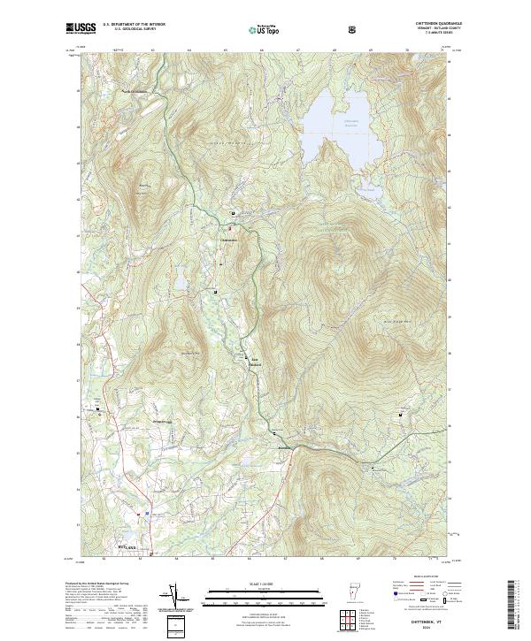 Chittenden topographic map thumbnail