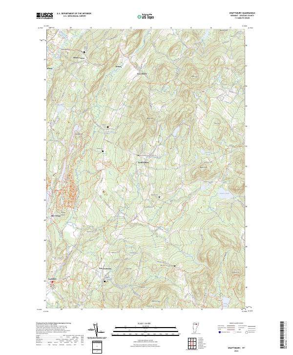 Craftsbury topographic map thumbnail