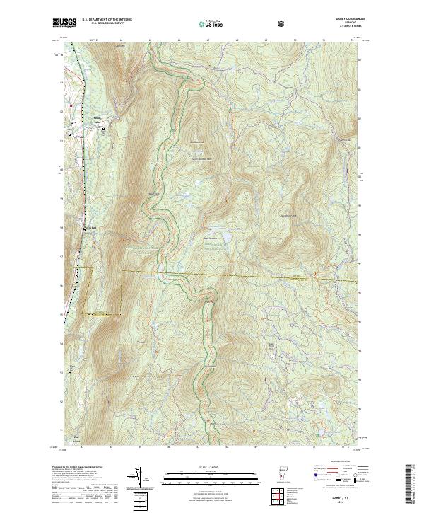 Danby topographic map thumbnail