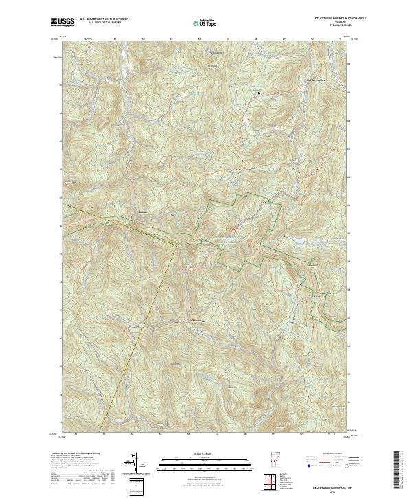 Delectable Mountain topographic map thumbnail