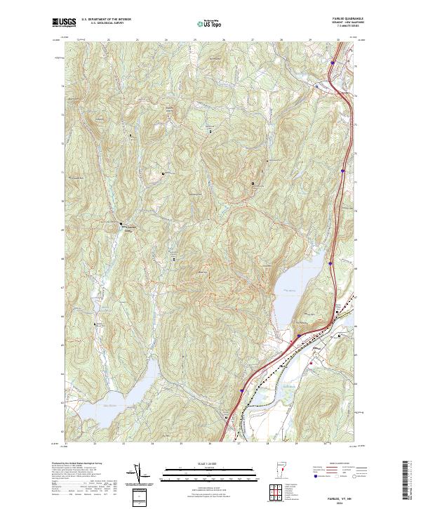Fairlee topographic map thumbnail
