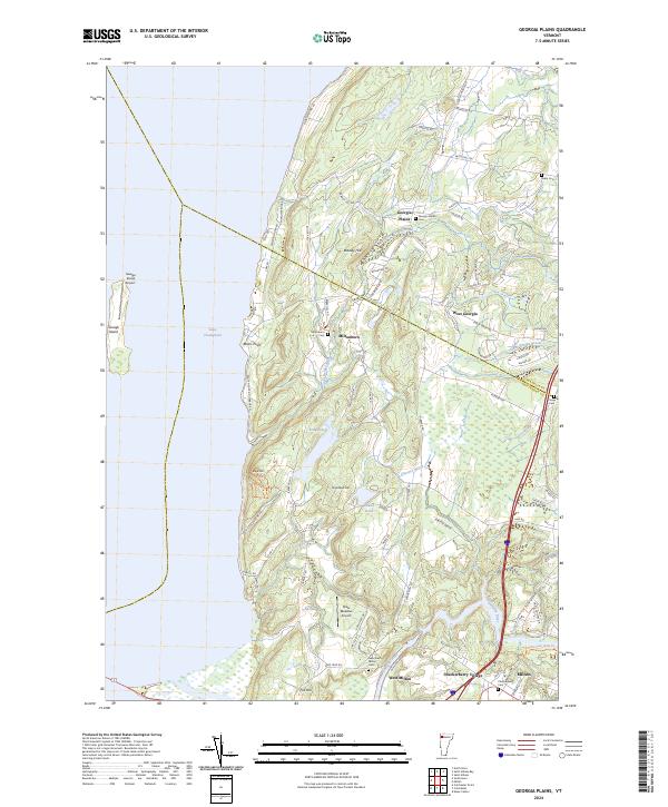Georgia Plains topographic map thumbnail