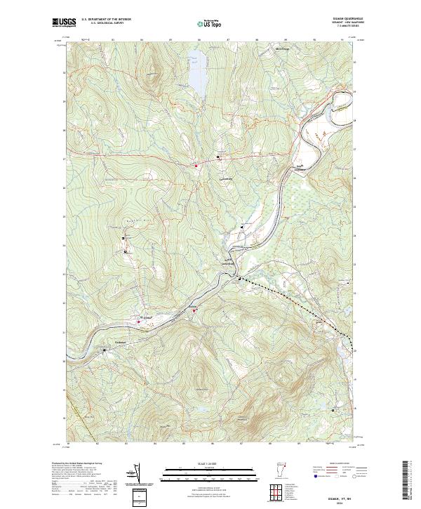 Gilman topographic map thumbnail