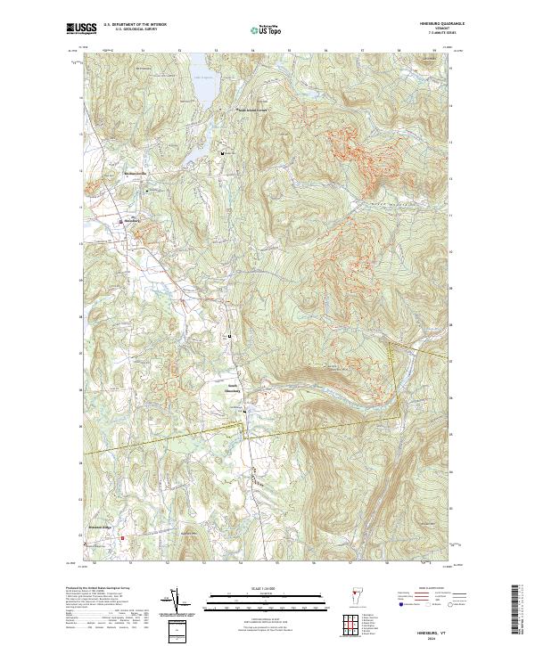 Hinesburg topographic map thumbnail