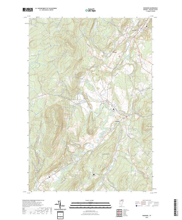 Irasburg topographic map thumbnail