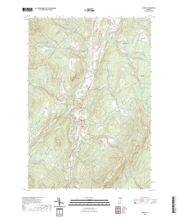 Lowell topographic map thumbnail