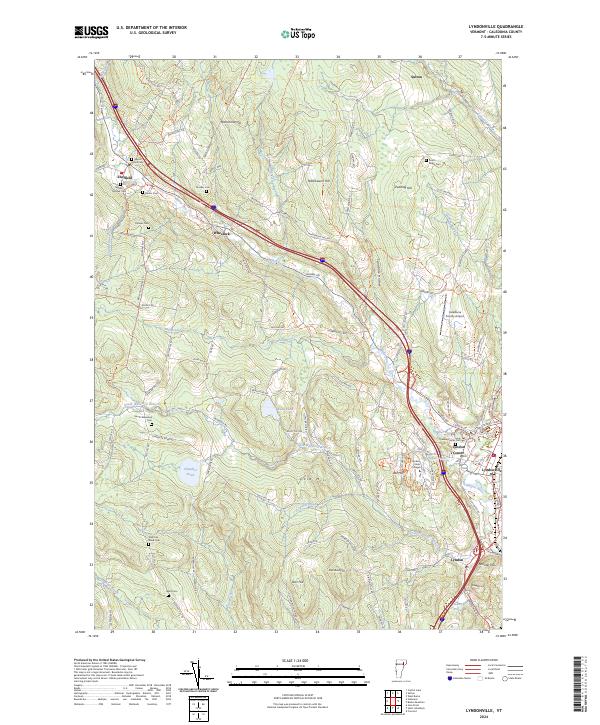 Lyndonville topographic map thumbnail