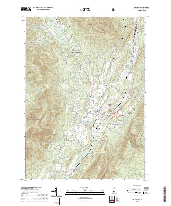 Manchester topographic map thumbnail
