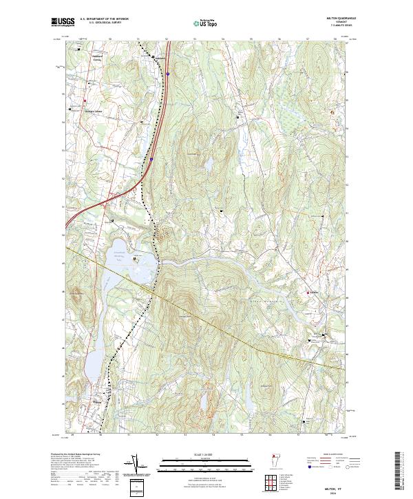 Milton topographic map thumbnail