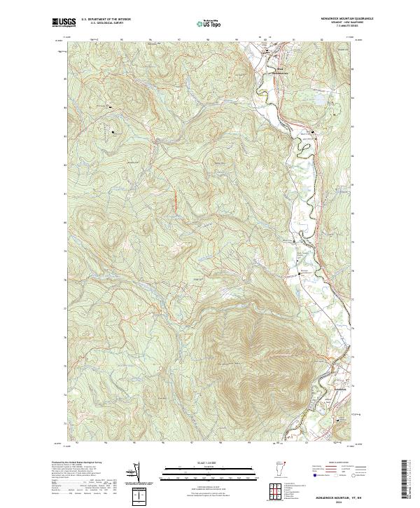 Monadnock Mountain topographic map thumbnail