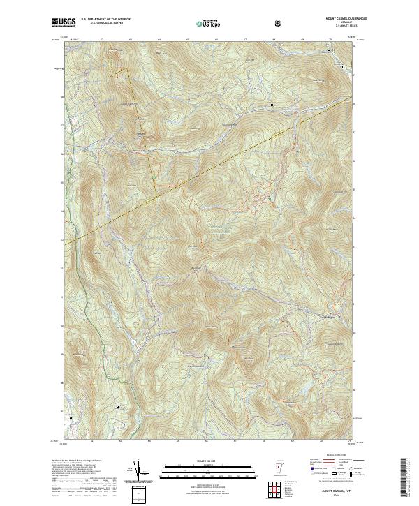 Mount Carmel topographic map thumbnail