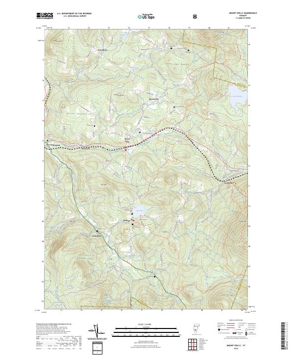 Mount Holly topographic map thumbnail