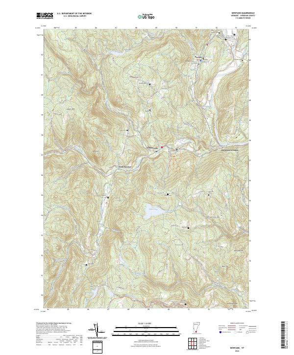 Newfane topographic map thumbnail