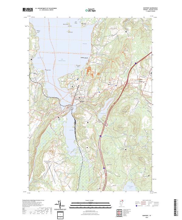 Newport topographic map thumbnail