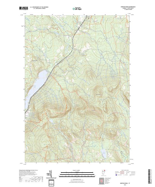 Norton Pond topographic map thumbnail