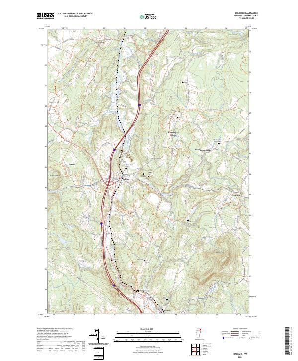 Orleans topographic map thumbnail