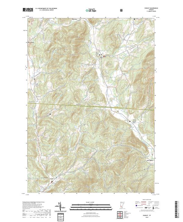 Pawlet topographic map thumbnail
