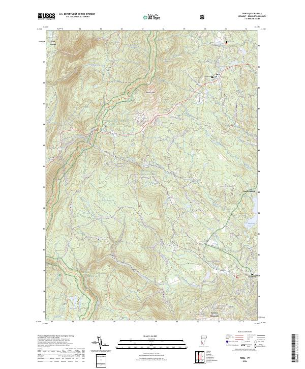 Peru topographic map thumbnail