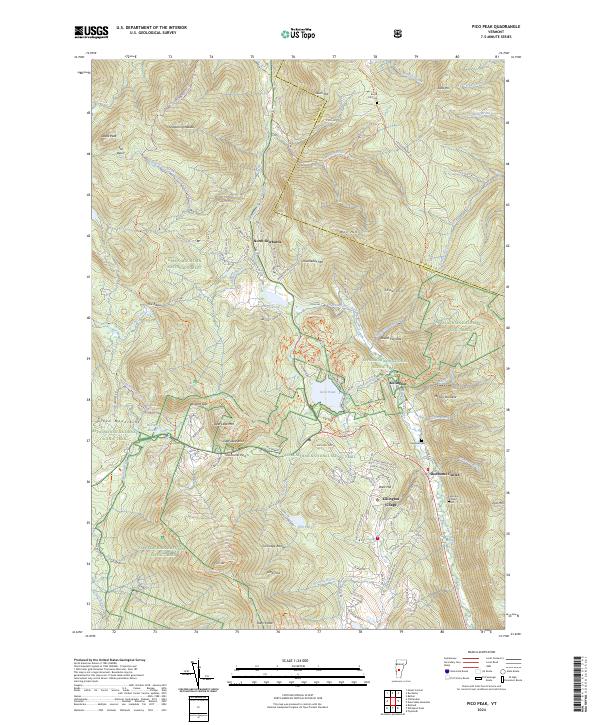 Pico Peak topographic map thumbnail