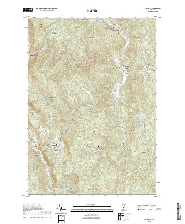 Plymouth topographic map thumbnail