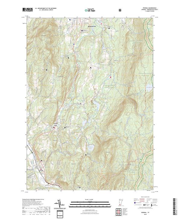 Pownal topographic map thumbnail