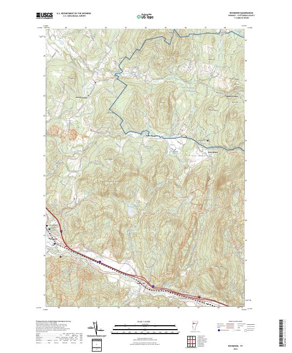 Richmond topographic map thumbnail