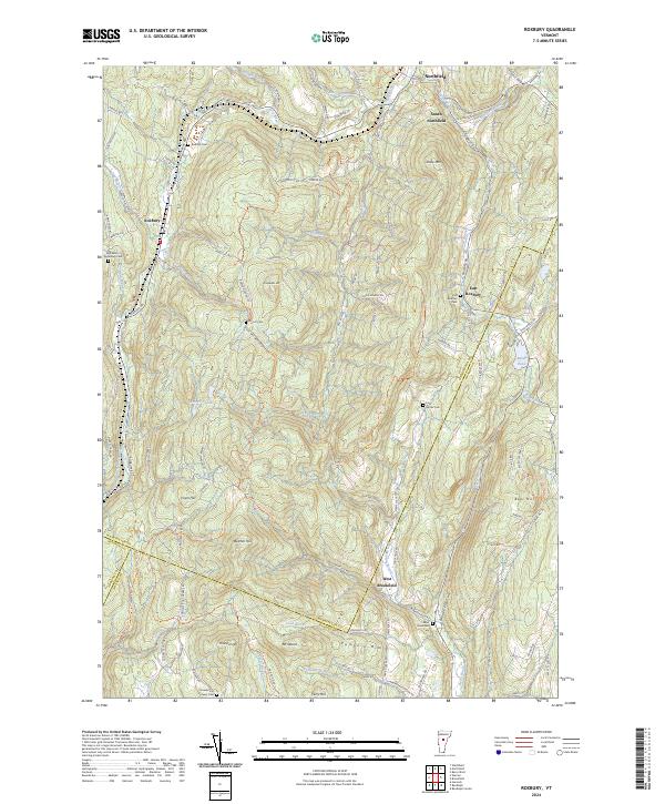 Roxbury topographic map thumbnail