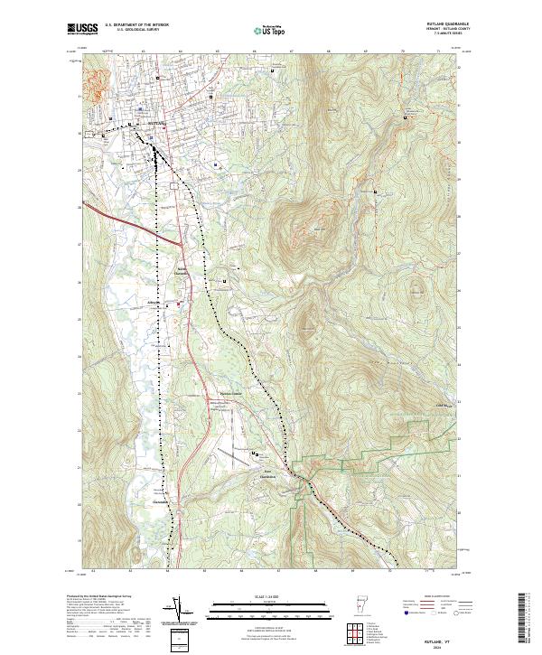 Rutland topographic map thumbnail