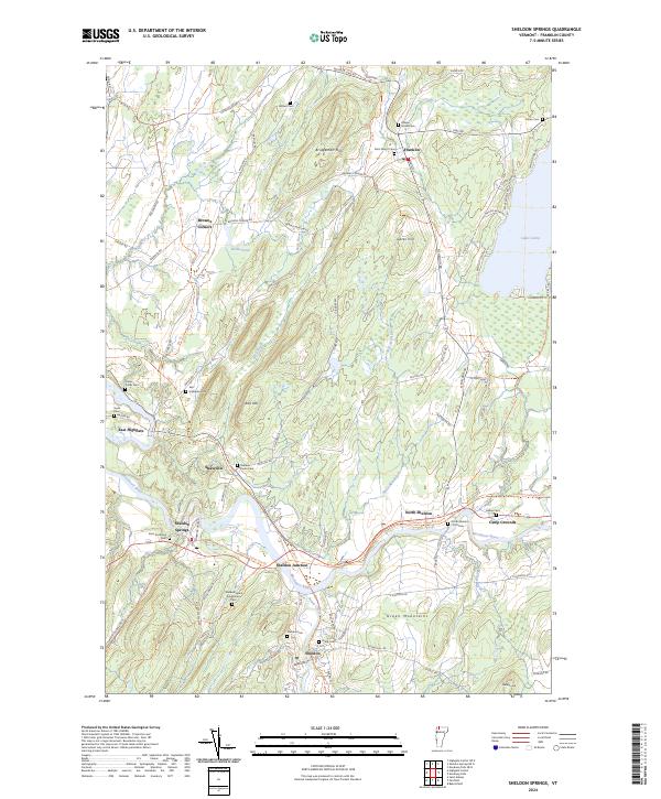 Sheldon Springs topographic map thumbnail