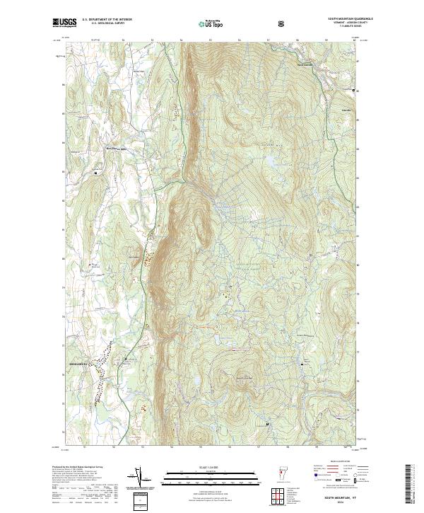 South Mountain topographic map thumbnail