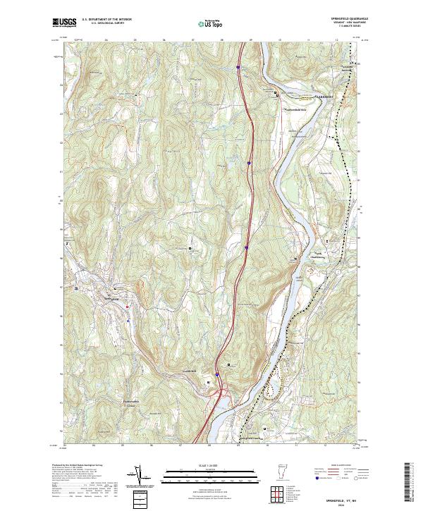 Springfield topographic map thumbnail