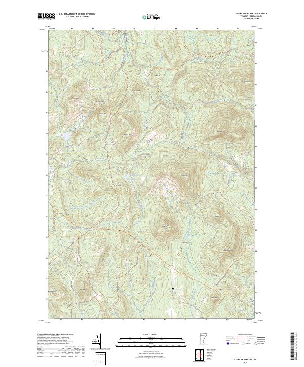Stone Mountain topographic map thumbnail