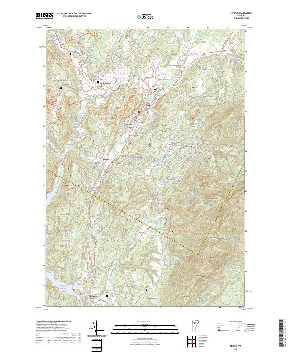 Stowe topographic map thumbnail