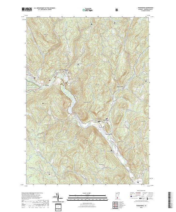 Townshend topographic map thumbnail