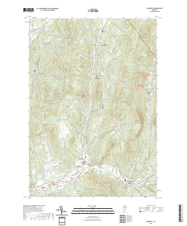 Underhill topographic map thumbnail