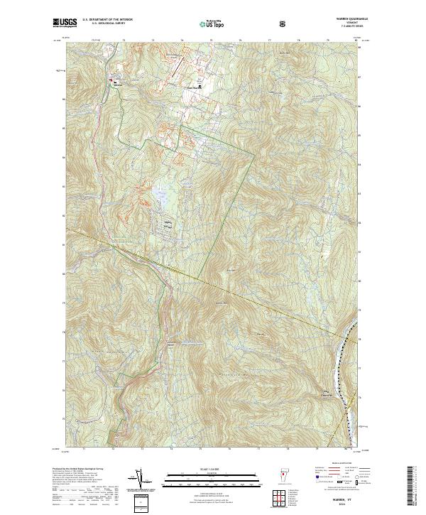 Warren topographic map thumbnail