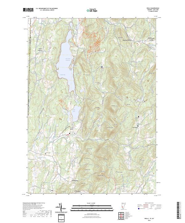 Wells topographic map thumbnail