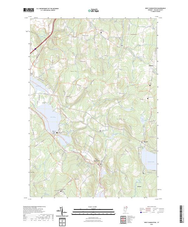 West Charleston topographic map thumbnail