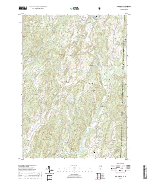 West Pawlet topographic map thumbnail