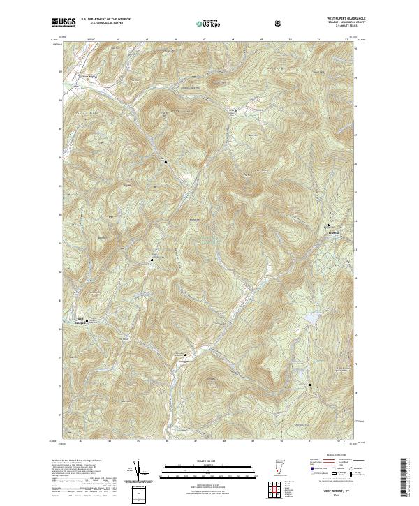 West Rupert topographic map thumbnail