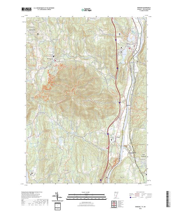 Windsor topographic map thumbnail