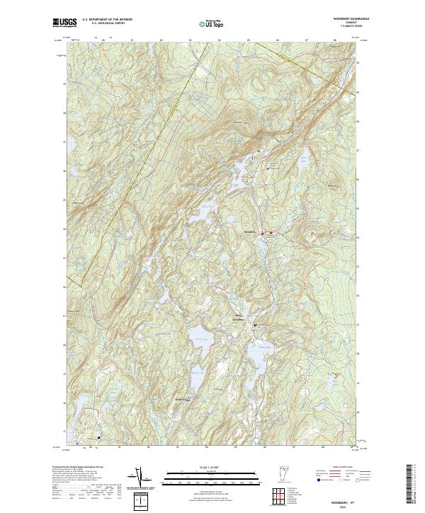 Woodbury topographic map thumbnail