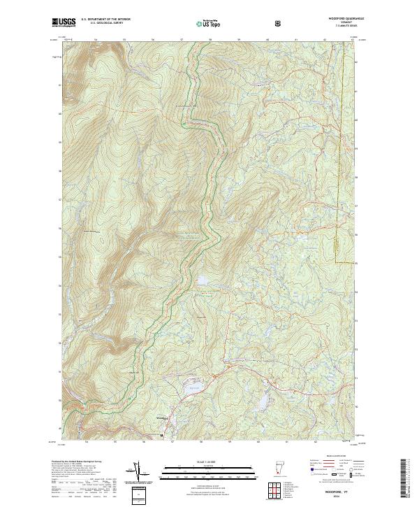Woodford topographic map thumbnail