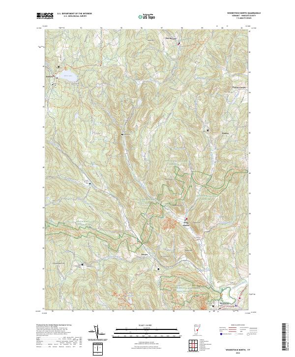 Woodstock North topographic map thumbnail