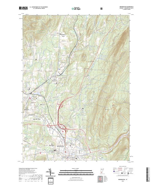 Bennington 2023 topographic map thumbnail