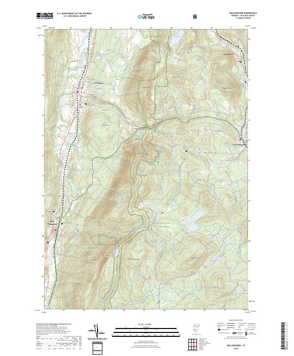 Wallingford topographic map thumbnail