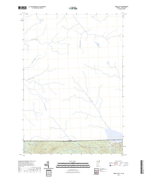 Averill OE N topographic map thumbnail