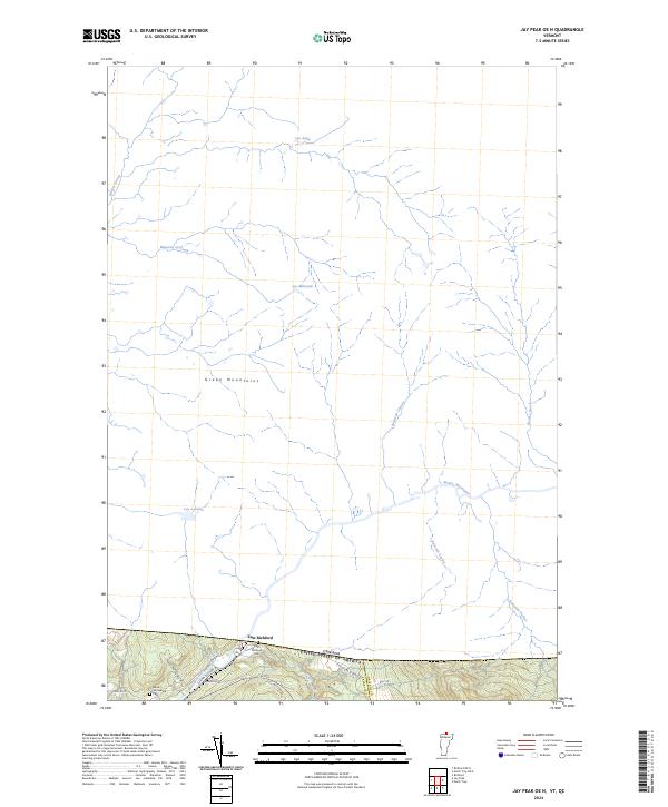 Jay Peak OE N topographic map thumbnail