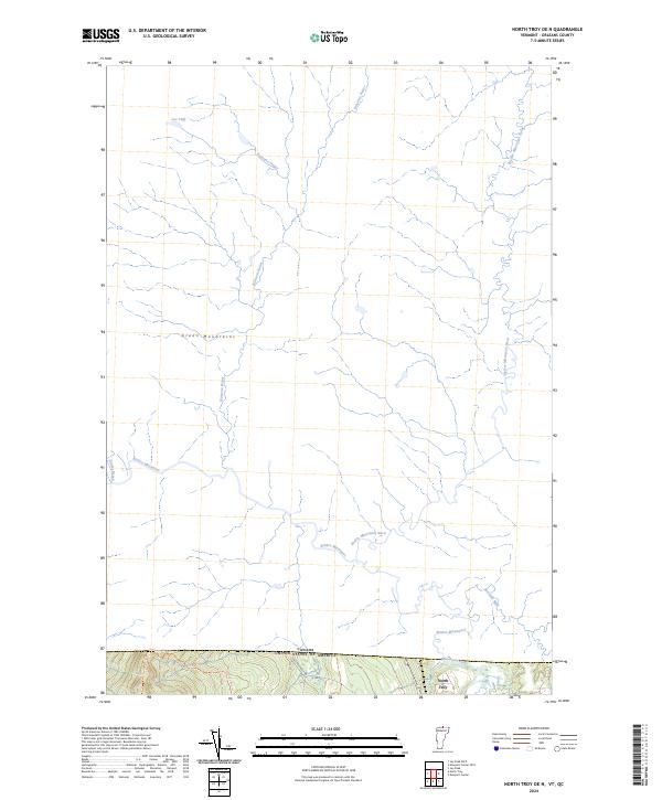 North Troy OE N topographic map thumbnail