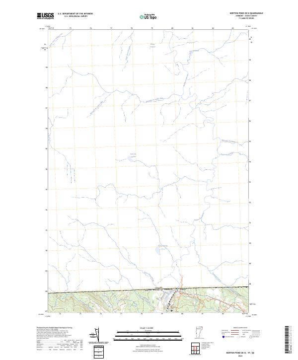 Norton Pond OE N topographic map thumbnail